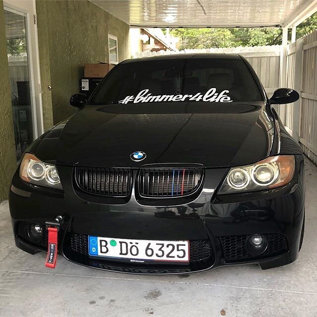BMW window sticker banner