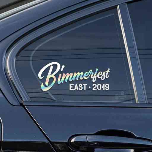 Special sticker for the Bimmerfest event. East or west. Pick one that works for you.