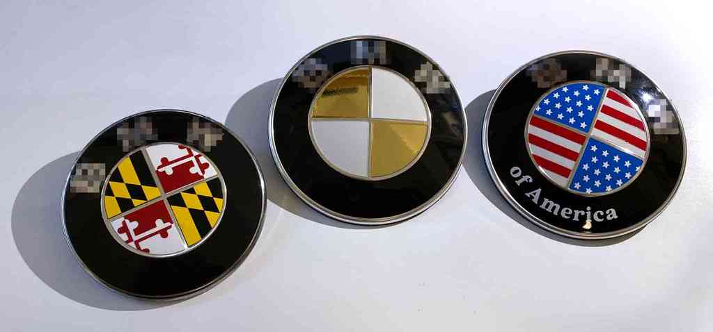 Custom stickers for BMW emblems, roundels