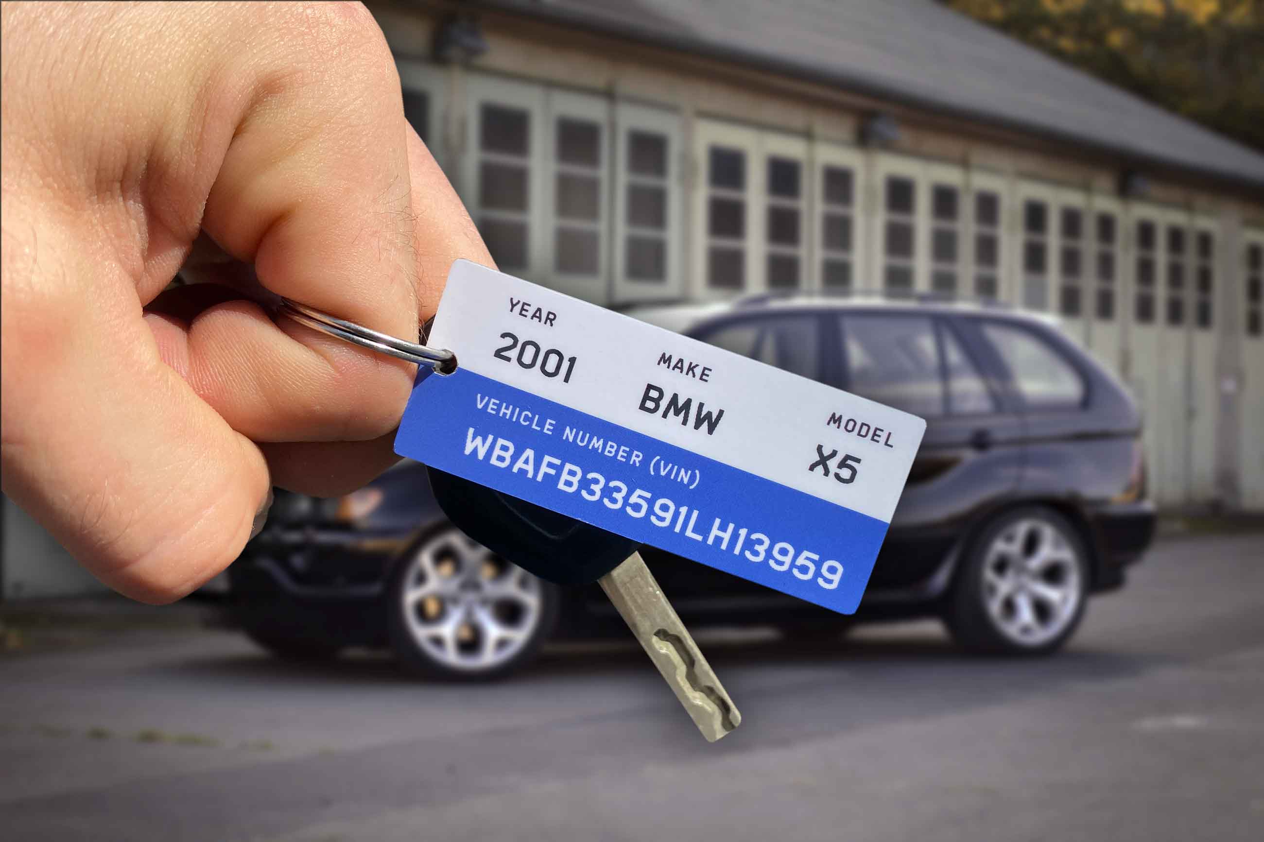 Custom keychain with your car vin number