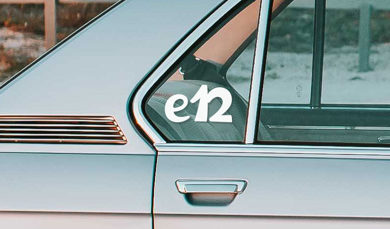 BMW e12 vinyl sticker BMW e12 vinyl sticker