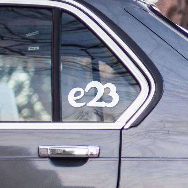 Sticker for BMW e21. Available in different colors. Contour cut from premium outdoor vinyls. Never fades out.