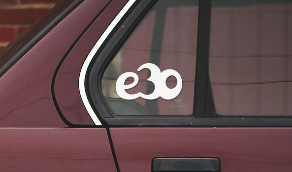 BMW e30 drift stance vinyl sticker BMW e30 vinyl sticker
