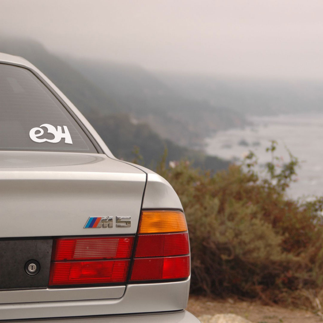 Sport window sticker for BMW e34 cars