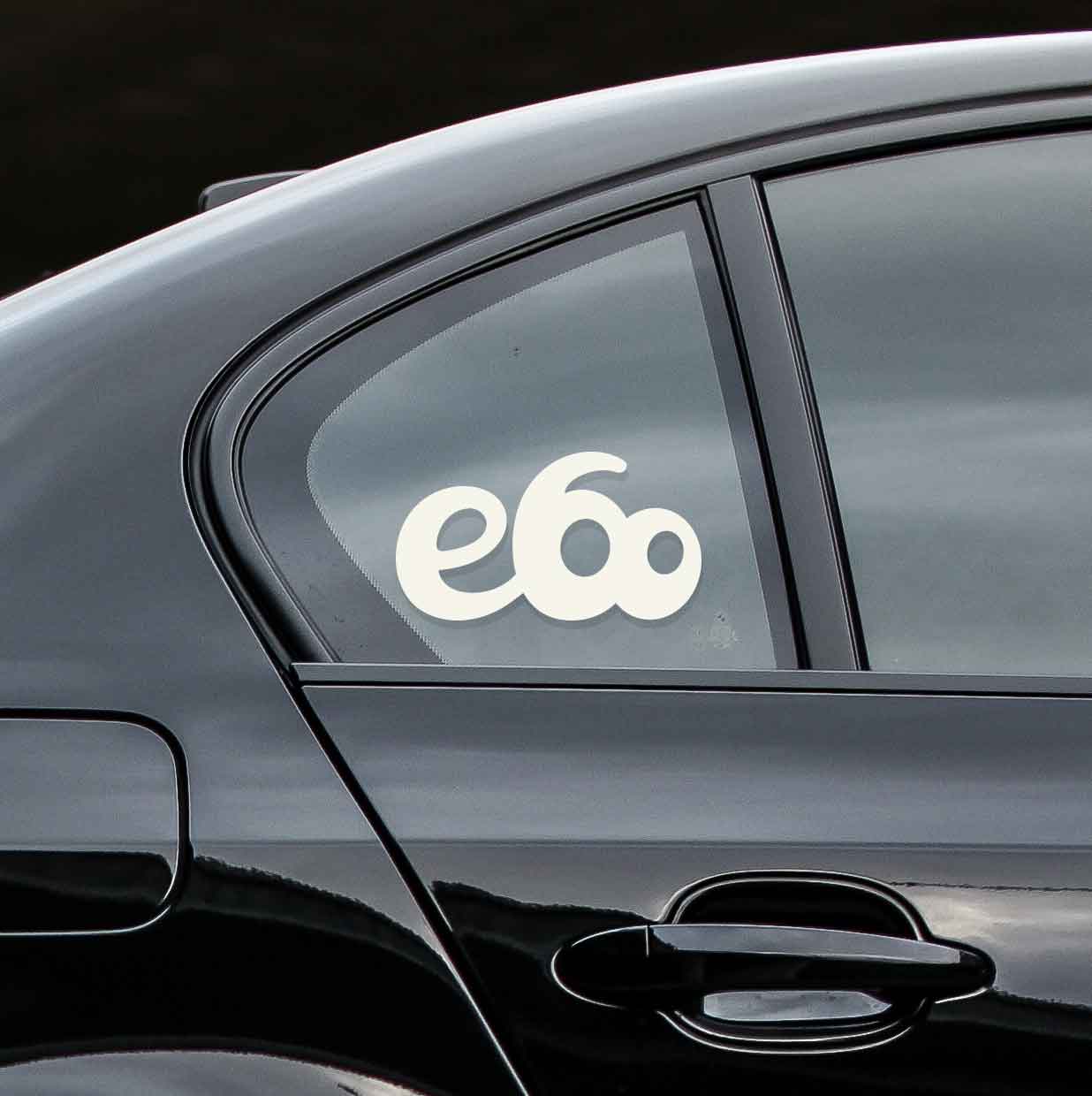 Sticker for BMW e60. Available in different colors. Contour cut from premium outdoor vinyls. Never fades out.