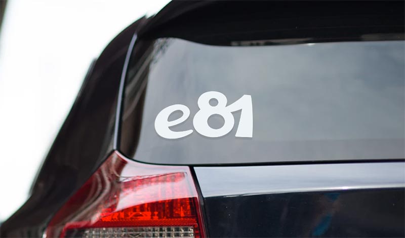 BMW e81 vinyl sport drift stance sticker BMW e81 vinyl sport drift stance sticker