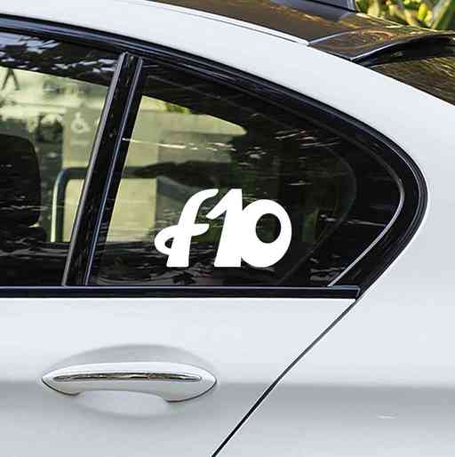 Sticker for BMW f10. Available in different colors. Contour cut from premium outdoor vinyls. Never fades out.