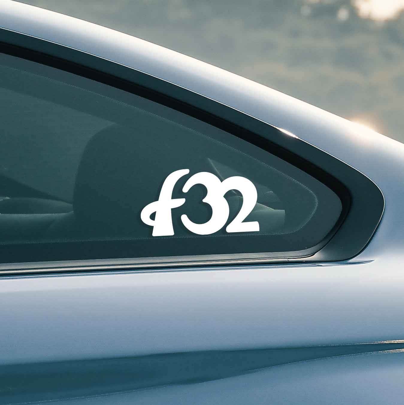 Sticker for BMW f32. Available in different colors. Contour cut from premium outdoor vinyls. Never fades out.
