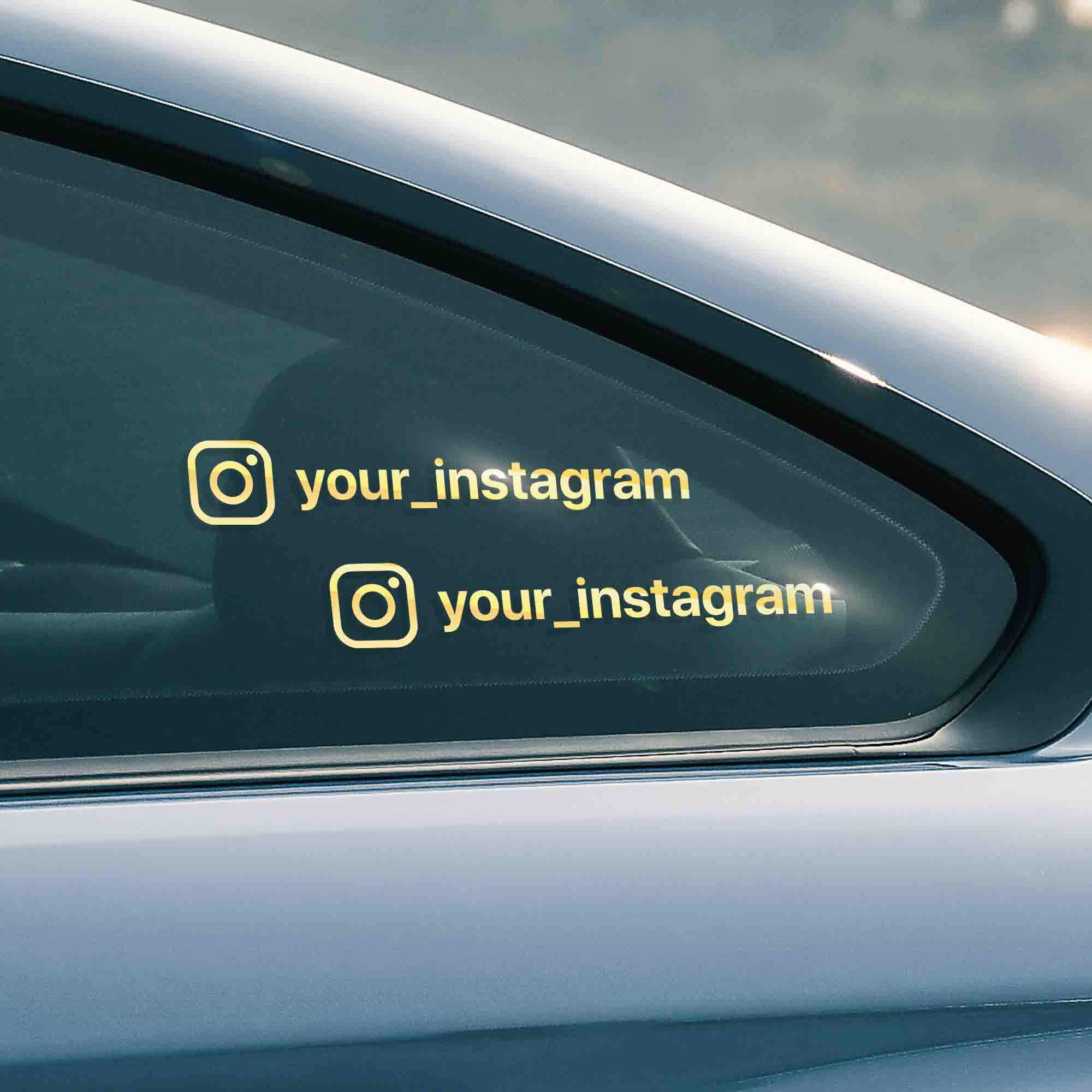 Instagram Your Name Funny JDM Drift Euro Window Vinyl Decal Car Sticker Gift 