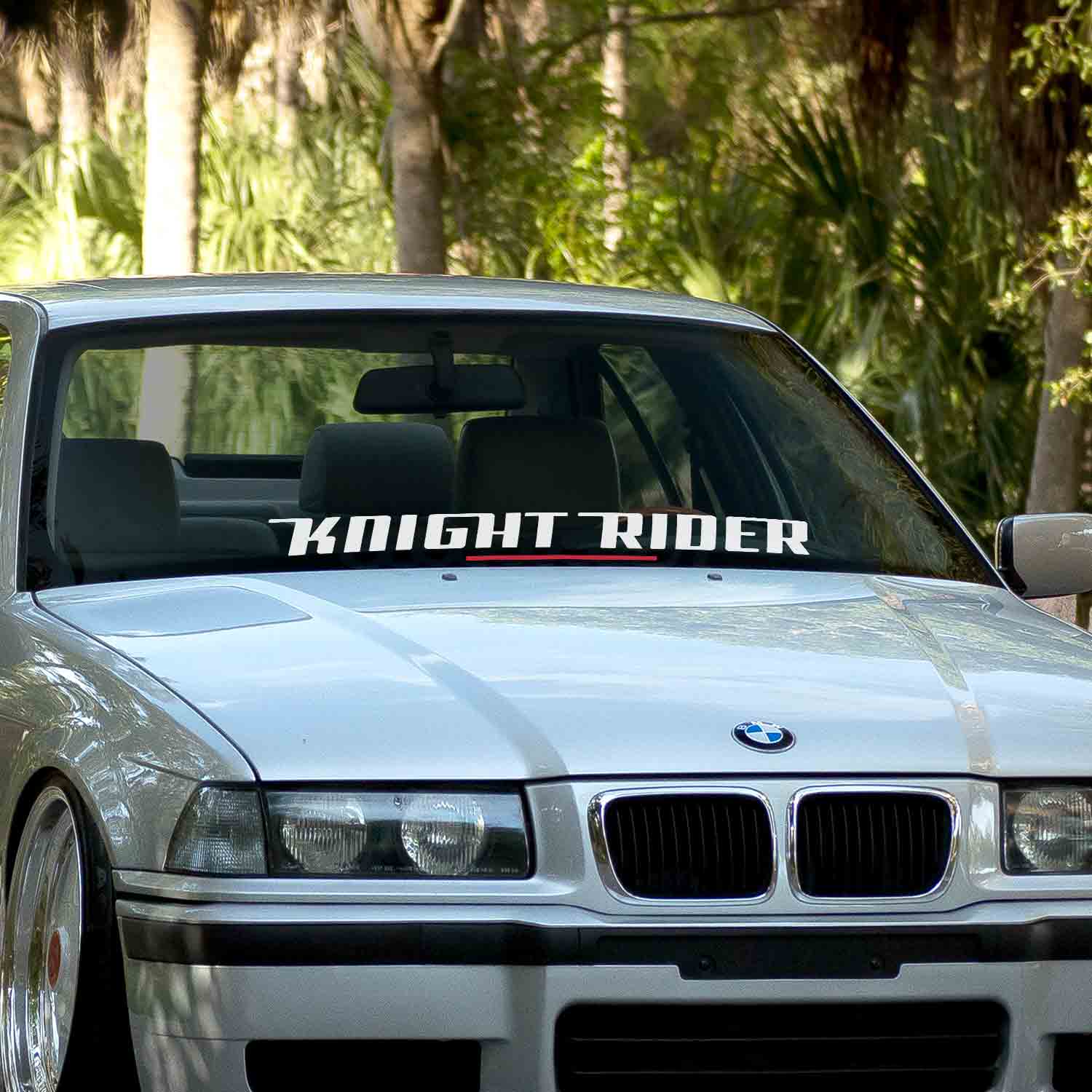 Knight Rider car windshield banner. Great for project or show cars. Available in different colors. Banner comes with installation instructions.