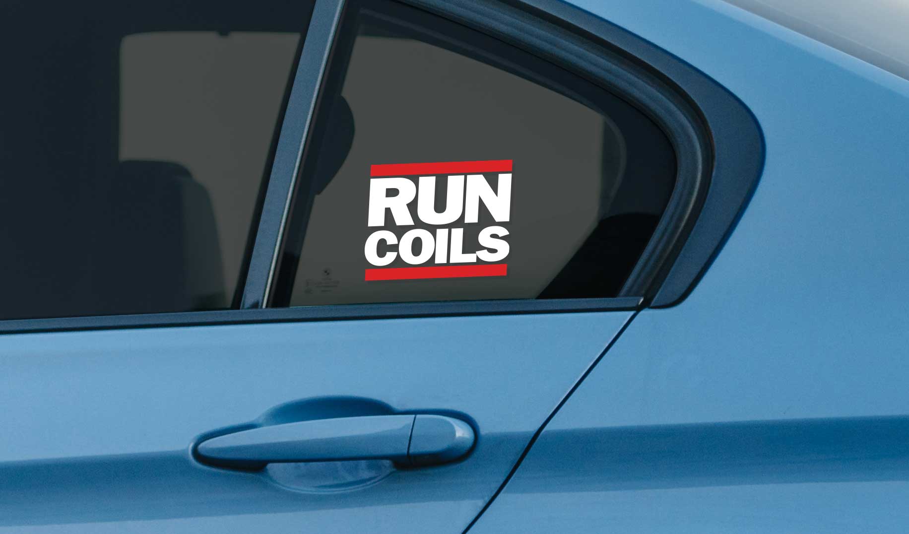 Run Coils window vinyl sticker Run Coils window vinyl sticker for stanced lowered cars